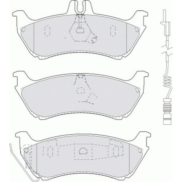 FERODO FDB1608 Fren Balatası Arka Mercedes M Class W163 Ml230 Ml430 Ml320 Ml270 98-05