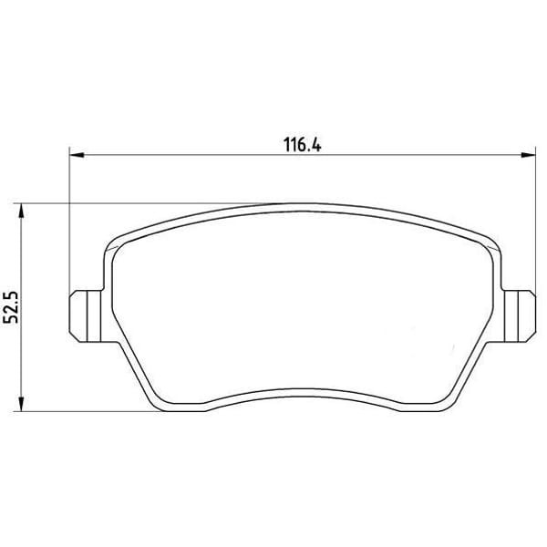 FERODO FDB1617W Fren Balatası Ön CLIO III 05- CLIO IV 12- Zoe 12- Kangoo II 08- Modus 04- Captur 13-