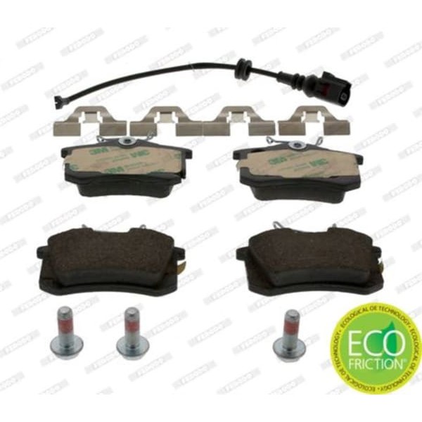 FERODO FDB1645 Fren Balatası Arka Fişli Polo IV 01- / Toledo III 04- Ibiza IV 01- / Fabia II 07- Fab 