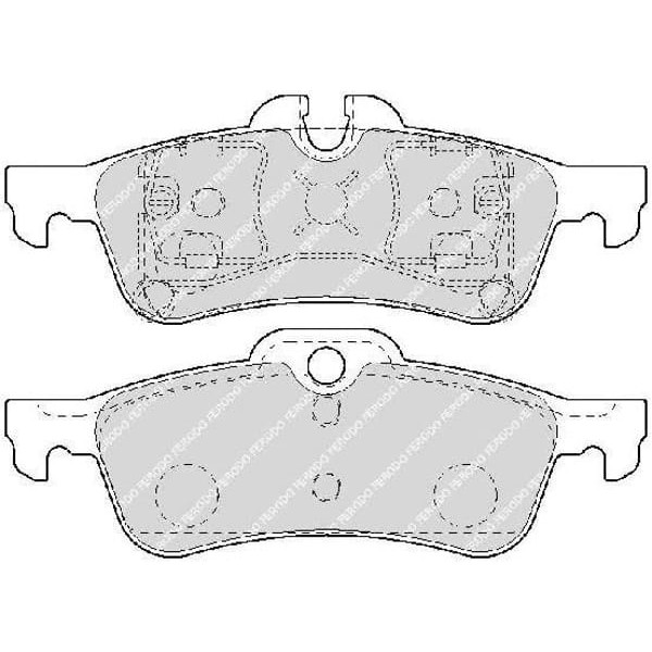 FERODO FDB1676 Fren Balatası Arka Convertıble One - John Cooper Works R52 Cooper S R50 R53 One R50 R