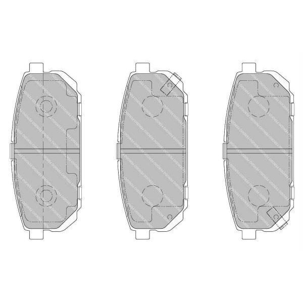 FERODO FDB1736 Fren Balatası Arka Sorento 02-10