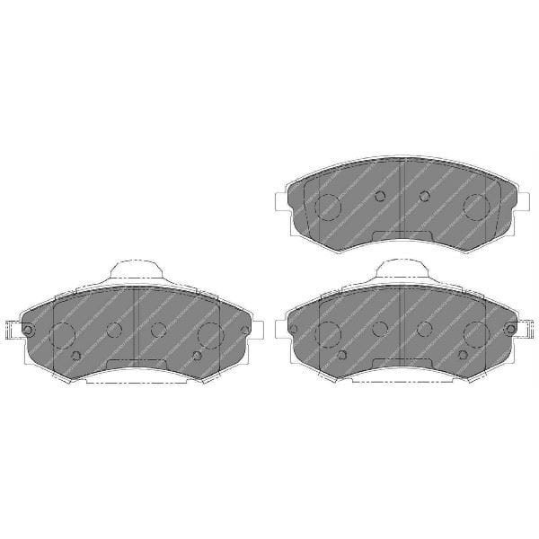 FERODO FDB1737 Fren Balatası Ön Elantra 00-06 Sonata 05- Kia Magentıs 01- Gdb3259