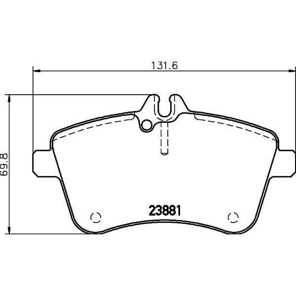 FERODO FDB1750 Fren Balatası Ön A Serisi W169 A200 B Serisi W245 B180 B200 