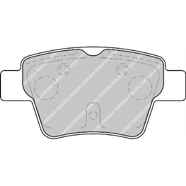 FERODO FDB1784 Fren Balatası Arka 207 06- 307 00- / C4 04- Küçük Tıp 