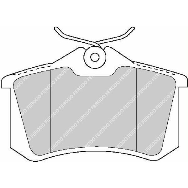 FERODO FDB1788 Fren Balatası Arka Audi A1 A3 A4 A6 307 Partner Note Altea Cordoba Ibiza Leon Toledo 
