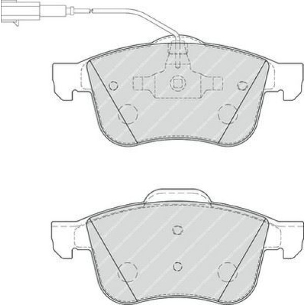 FERODO FDB1805 Fren Balatası Ön Fişli 159 05- Spıder 06- Brera 05- 