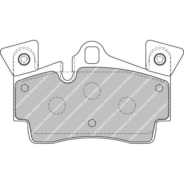 FERODO FDB1835 Fren Balatası Arka Touareg 7L 02- / Q7 4L 06- / Cayenne 02- 