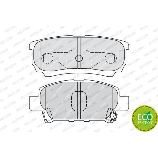 FERODO FDB1839 Arka Balata Outlander 2.0 4Wd-2.4 4Wd 03- Lancer Estate-Wagon 03- 