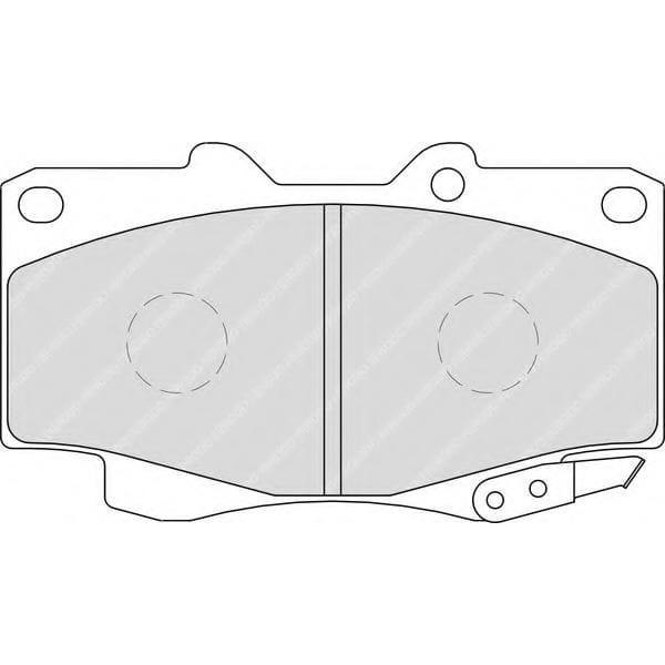 FERODO FDB1852 Fren Balatası Ön Hilux Pickup 2.5D 2.5D 4D 3.0D-4D 01-07-
