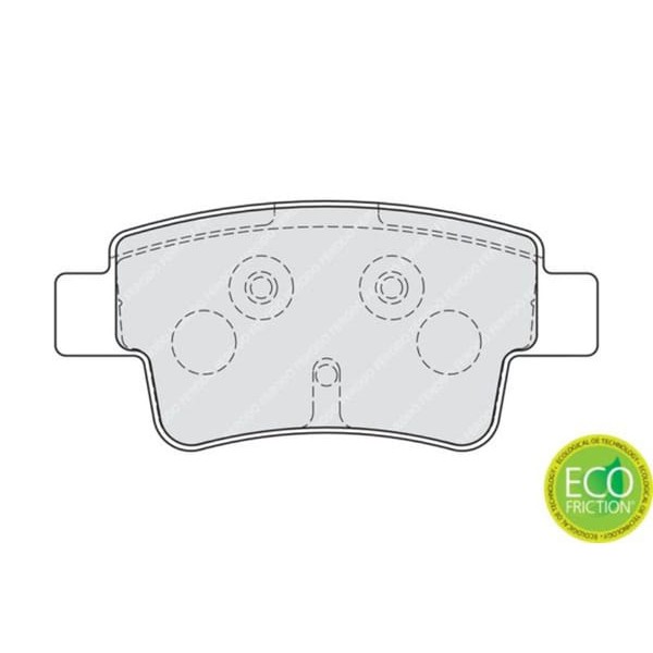 FERODO FDB1858 Arka Fren Balatası Corsa D Grande Punto 199 1.3 1.4 1.9 Mjet 05- 1.4 T-Jet 07-