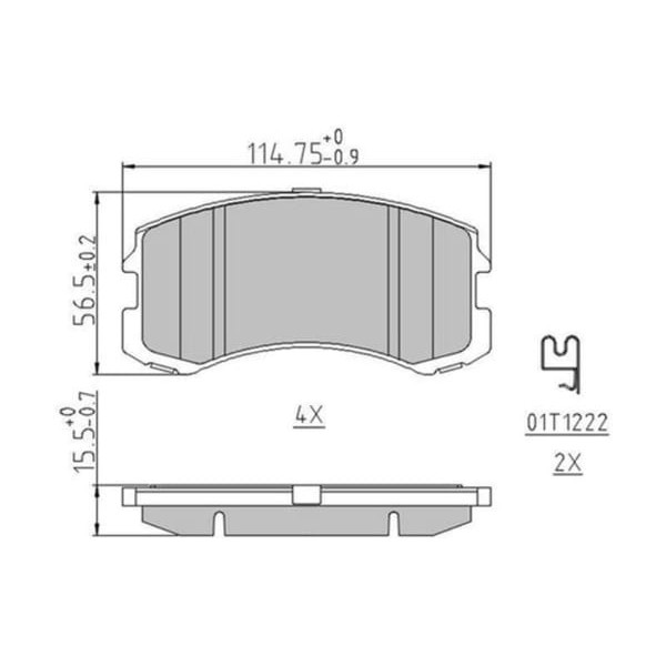 FERODO FDB1886 Ön Fren Balatası Lancer 03- 08