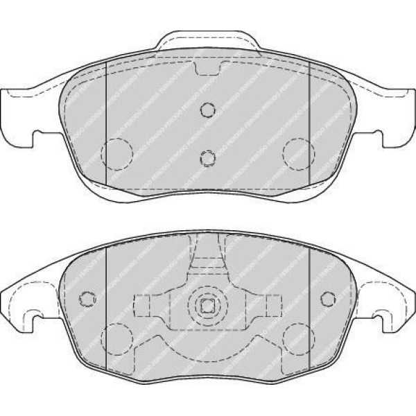 FERODO FDB1971 Fren Balatası Ön 5008 09- Partner 08- Partner Tepee 08- / C4 Picasso 06- C4 10- Ds4 1 
