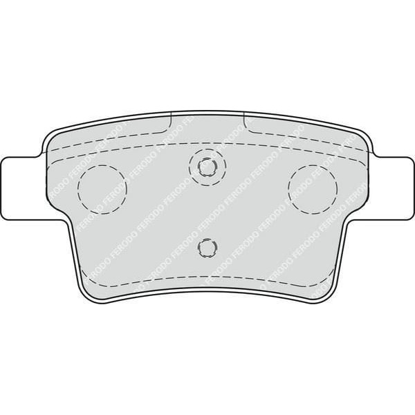 FERODO FDB1973 Fren Balatası Arka C4 Grand Picasso 06- C4 Picasso 06- 