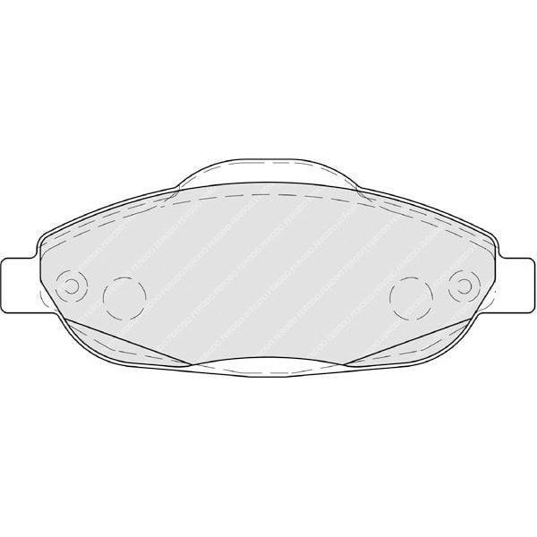 FERODO FDB4003 Fren Balatası Ön 308 07- 3008 09-