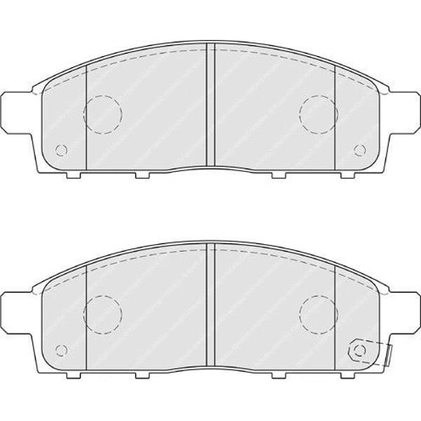 FERODO FDB4023 Fren Balatası Ön L200 06- 