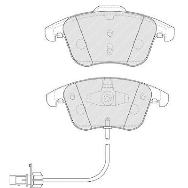 FERODO FDB4045 Fren Balatası Ön Fişli A4 07- A5 07-