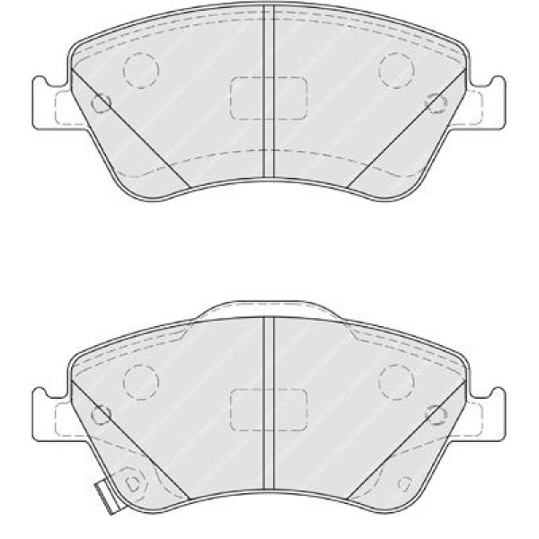 FERODO FDB4046 Fren Balatası Ön Corolla 07-12 Auris 07-12 1.4 D4D 