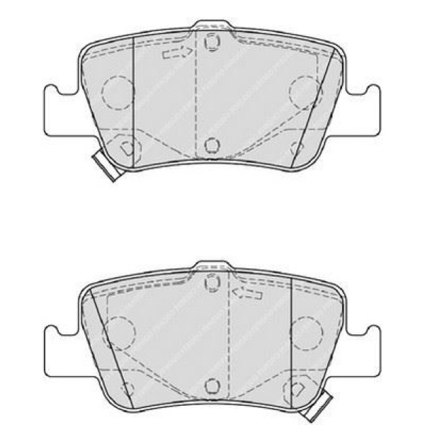 FERODO FDB4048 Fren Balatası Arka Corolla 07-12 Auris 07- Auris 12- 