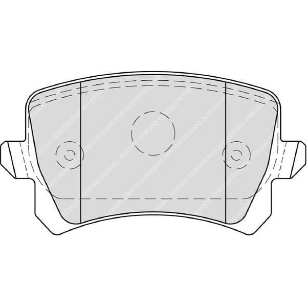 FERODO FDB4058 Fren Balatası Arka Passat B7 10- Sharan 10- Tiguan 07- / A6 01- Q3 11- / Alhambra 10- 