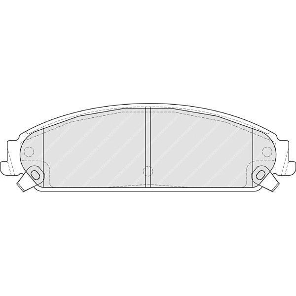 FERODO FDB4078 Fren Balatası Ön Thema 11- / 300 C 04-10 / Chalenger 08-10 