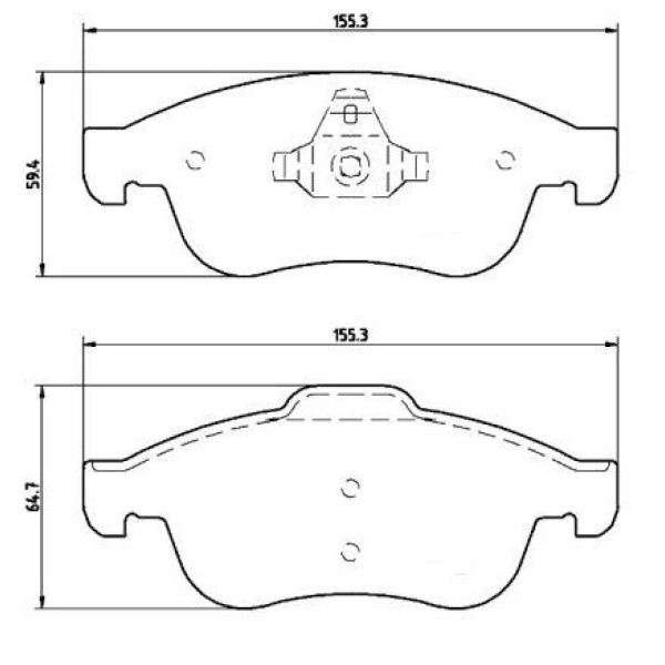 FERODO FDB4180W Fren Balatası Ön Megane III 08- Scenic III 08- Fluence 08- Captur 13- / Duster 10- D