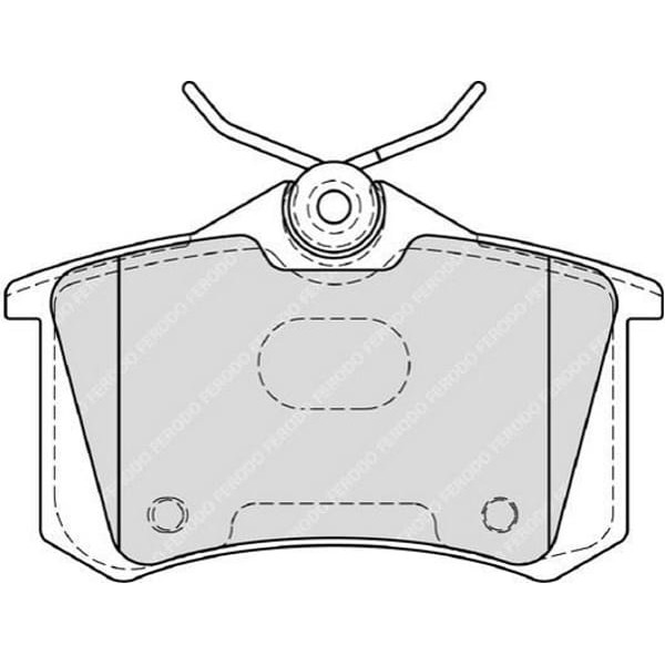 FERODO FDB4183 Fren Balatası Arka 207 06- / C3 II 09- C3 Picasso 09- Ds3 10- / Tt 98- 17Mm 