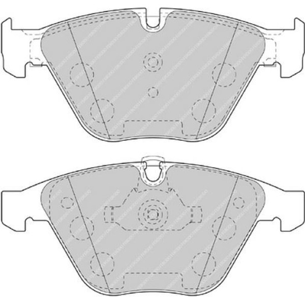 FERODO FDB4191 Fren Balatası Ön Bmw 3 E90 E91 E92 E93 Bmw 5 F10 F11 Bmw X1 E84 S Drıve X Drıve