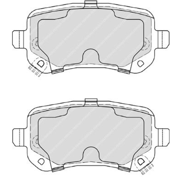 FERODO FDB4196 Fren Balatası Arka Freemont 11- / Grand Voyager 07- / Journey 07-
