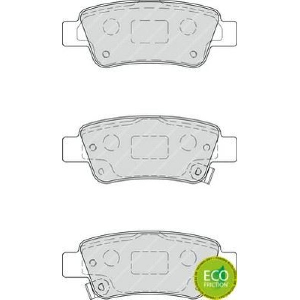FERODO FDB4233 Fren Balatası Arka Cr-V 07-12 2.0 2.0 Cdtı 