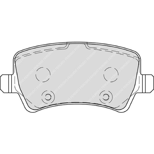 FERODO FDB4237 Fren Balatası Arka S-Max 06- Galaxy III 06- / S60 10- S80 06- V60 V70 06- Xc60 08- Xc 