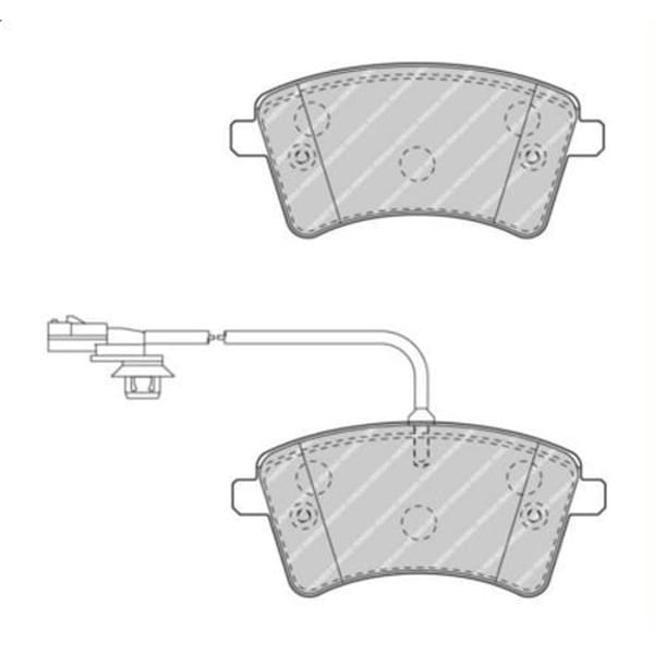 FERODO FDB4340 Fren Balatası Ön Kangoo II 08- / Cıtan 12- 