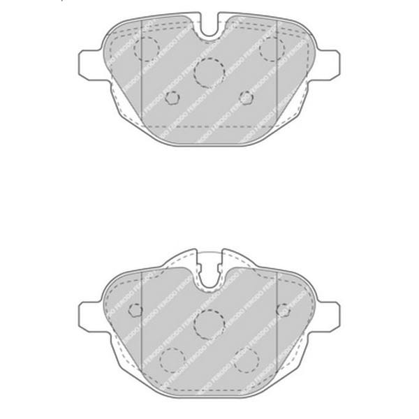 FERODO FDB4376 Fren Balatası Arka Bmw 5 F10 F11 Bmw Z4 E89 Bmw X3 F25 Bmw X4 F26