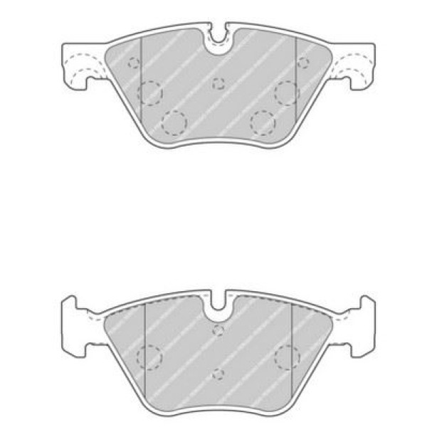 FERODO FDB4380 Fren Balatası Ön Bmw 1 E81 E87 E88 Bmw 3 E90 E91 E92 E93 Bmw 5 F10 F11 Bmw 5 E60 E61 