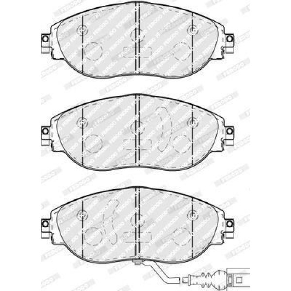 FERODO FDB5096 Ön Balata A3 12- Leon 15-Octavia 14-Superb 15-Golf VIII Passat 14-Tiguan 16-