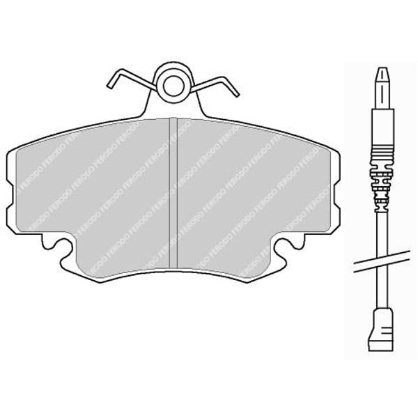 FERODO FDB845W Fren Balatası Ön Renault 9 Em R11 R18 R19 CLIO I CLIO Symbol Megane I Twingo / Sander