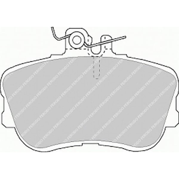 FERODO FDB854 Fren Balatası Ön C Class W202 180 200 220 230 240 280 93-00