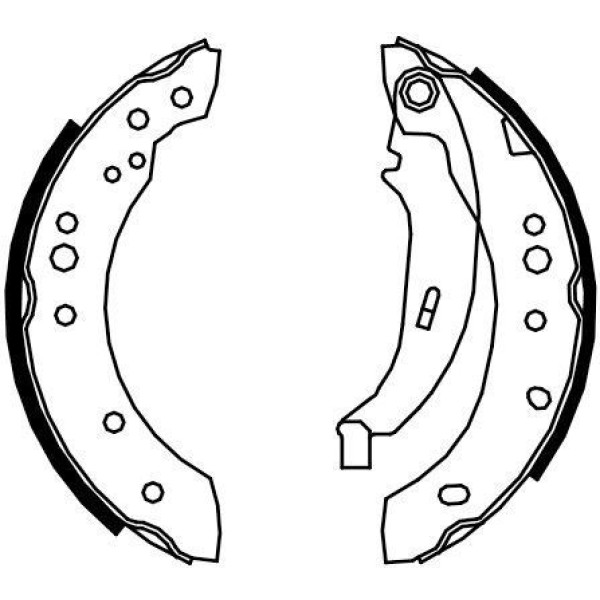 FERODO FSB4109 Kampana Balata Twingoo 1.2 1.2 16V 1.6 Rs-1.5DCI 07=10- CLIO 1.4 1.5DCI 01-05- 203×39 