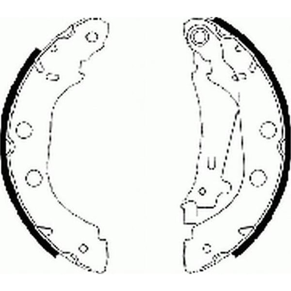 FERODO FSB577 Kampana Balata Kangoo I 98- / Primera P11 96- Büyük Tip 228X42