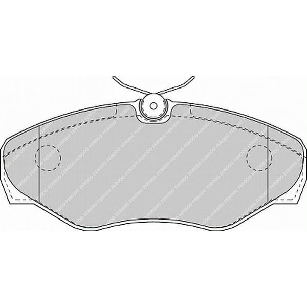 FERODO FVR1515 Fren Balatası Ön Espace III 96- Trafic II 01- / Vivaro A 01- / Prımastar 02- 