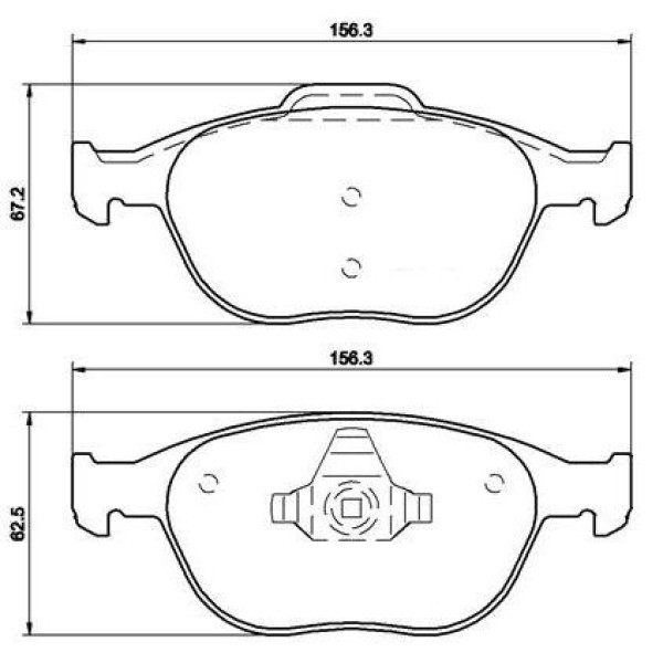 FERODO FVR1568W Fren Balatası Ön Connect 1.8TDCI 02- Focus 1.8TDCI 98-05 