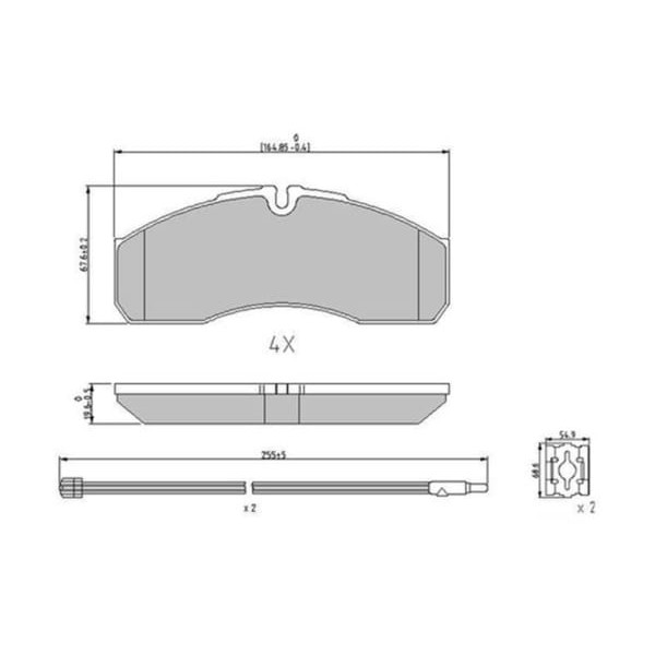 FERODO FVR1977 Fren Balatası Ön Daily III 99- 