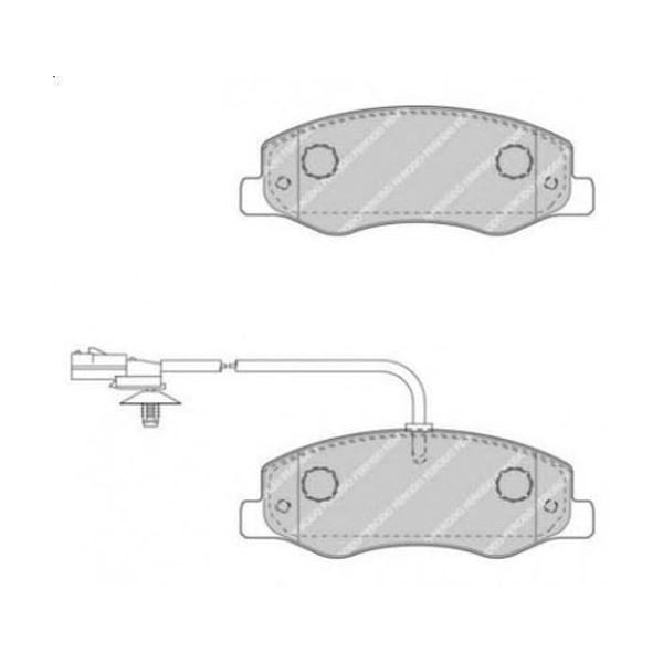 FERODO FVR4349 Fren Balatası Arka Fişli Master III 10- / Movano B 10- / Nv400 10- Çıft Teker 
