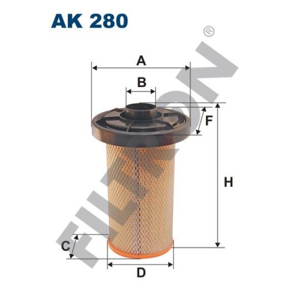 FILTRON AK280 Hava Filtresi Peugeot J5-Serie 2.5 D 73Hp 09/81-03/94 