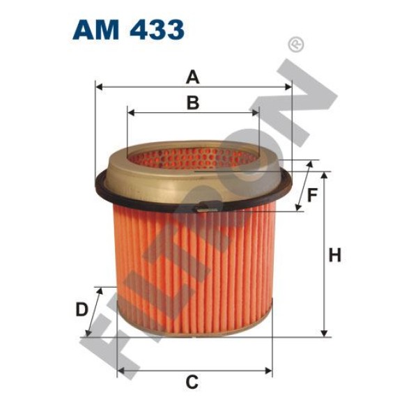 FILTRON AM433 Hava Filtresi Hyundai Sonata II (Y3) 3.0İ V6 146Hp 05/93-06/98 