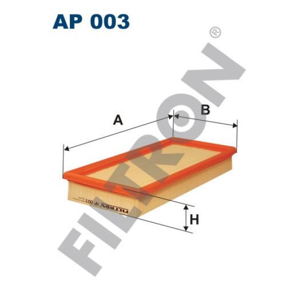 FILTRON AP003 Hava Filtresi Audi 80 (80/82/81/85. B1-B2) 1.6 110Hp 01/76-07/78