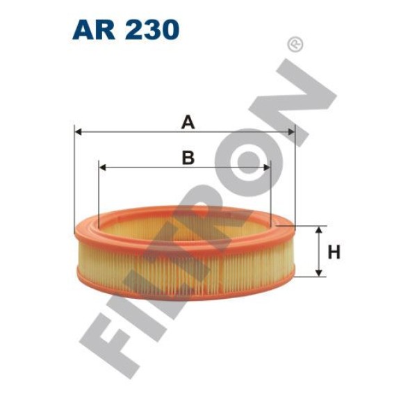FILTRON AR230 Hava Filtresi Fiat Ritmo (138A) 1.3 65 65Hp 01/78-09/82 
