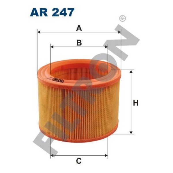 FILTRON AR247 Hava Filtresi Citroen Zx 1.9 D 64Hp 03/91-10/97 