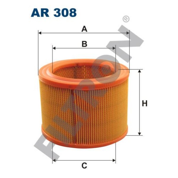 FILTRON AR308 Hava Filtresi Berlingo 96- P306 (98-01) Partner 96- Xsara (97-00) 1.8D-1.9D 