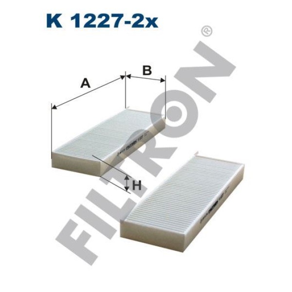 FILTRON K1227-2X Polen Filtresi Partner II Tepee-P3008-P5008-Berlingo II-C4 Picasso 08- Ds5 11-