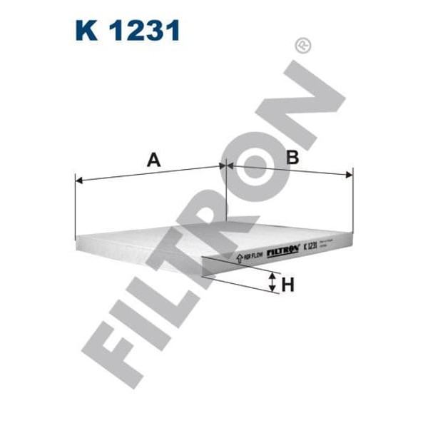 FILTRON K1231 Polen Filtresi Kia Motors Cerato I (Ld) 1.6 CRDI 115Hp 06/05-
